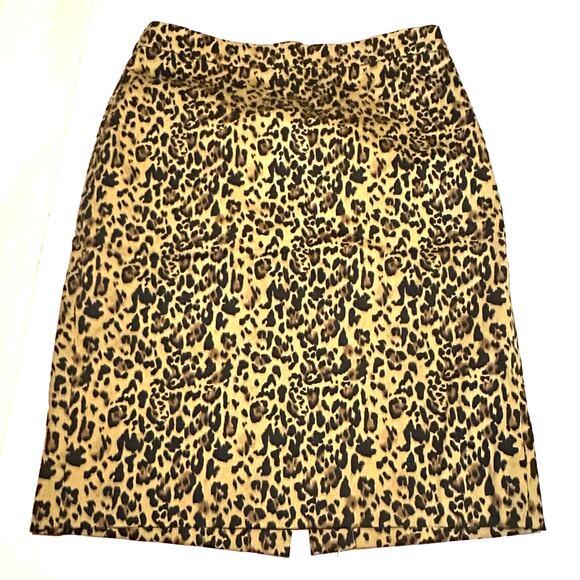 J.Crew Reimagined No. 2 Pencil Skirt Animal Print Career Women's 6 - Picture 1 of 8
